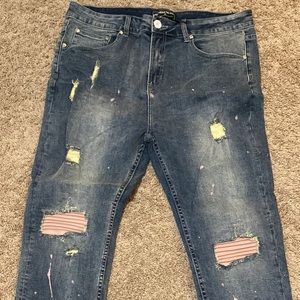 Paint distressed manoir de voir jeans